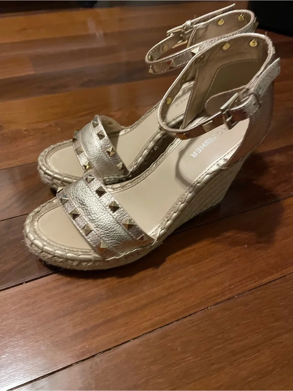 Marc Fisher studded metallic
